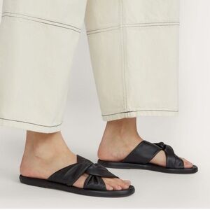 Everlane The Day Twist Sandal‎ Black 10